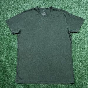 Mack Weldon T Shirt Men's Size L Green Short Sleeve Performance Tee V Neck